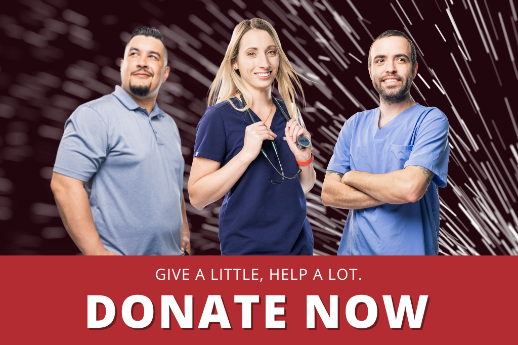 Give a little, help a lot. Donate now.